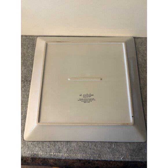 St. Nicholas Square Yuletide 10.25" x10.25" Snowman Plate  # 3080 - Picture 5 of 5